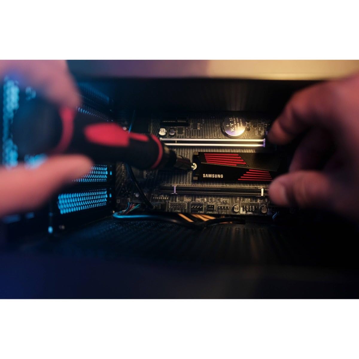 Samsung 990 PRO NVMe M.2 SSD with Heatsink, 2TB, PCIe 4.0, 7450MB